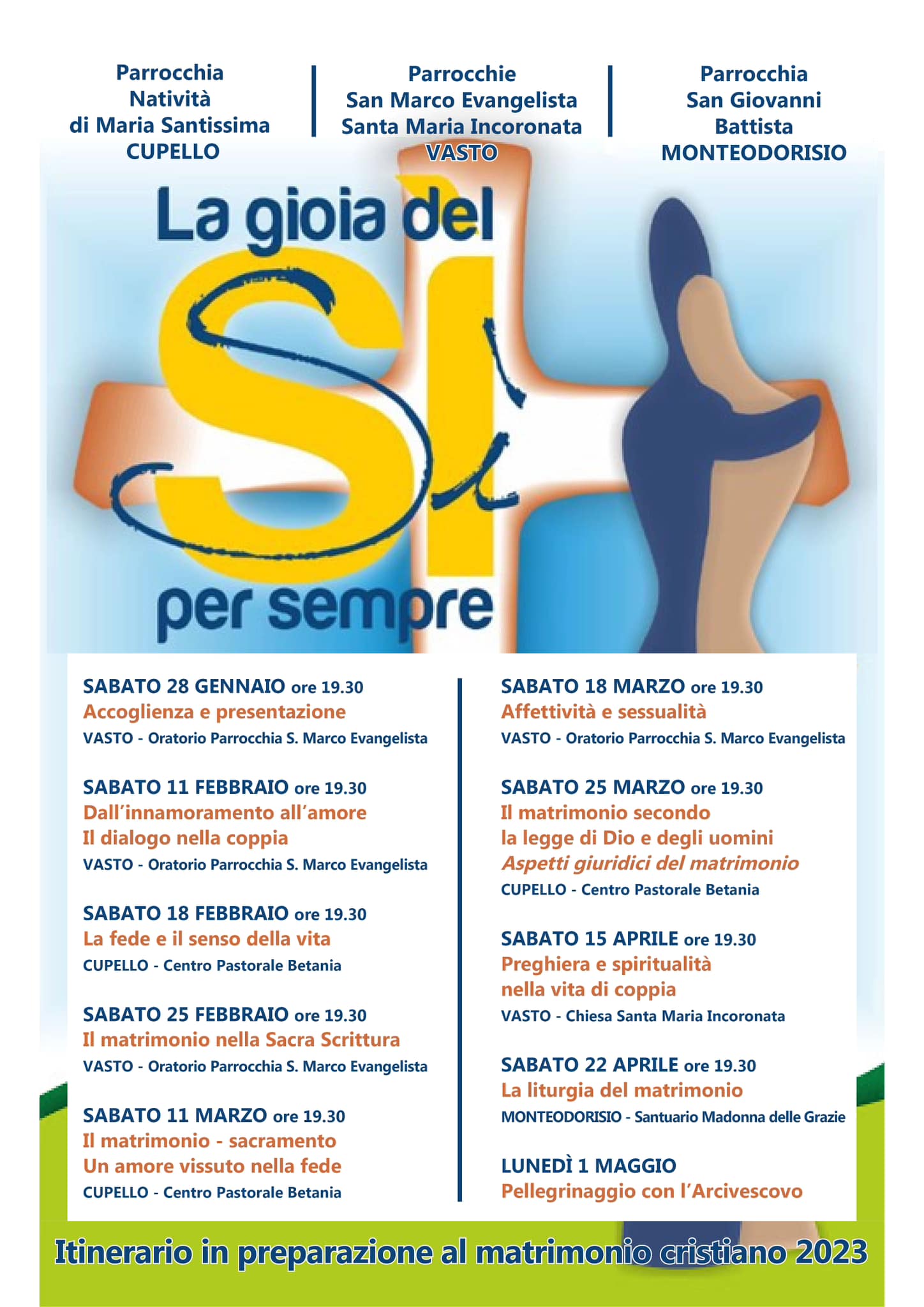 Locandina corso al matrimonio 2023